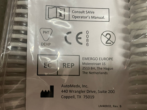 AutoMedx Disposable SAVe Patient Breathing Circuit Hose REF# 40003-10