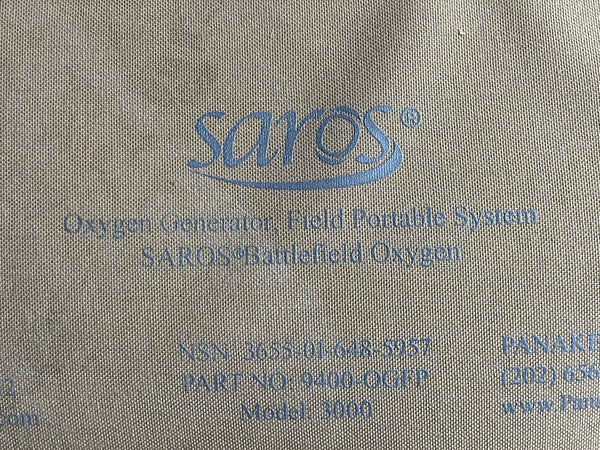 NEW!!! CAIRE SAROS 3000 Oxygen System Military Field + battery + accessories