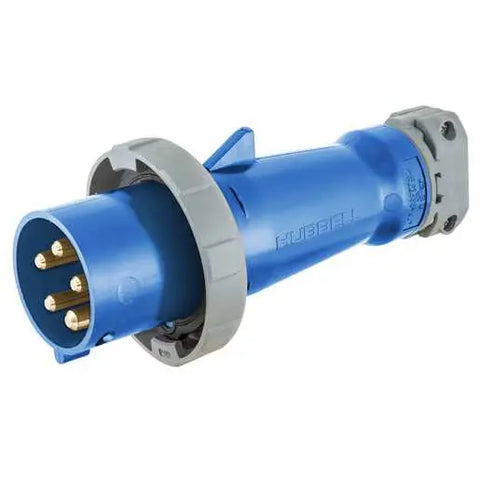 Heavy Duty Products, IEC Pin and Sleeve Devices, Industrial Grade, Male, Plug, 30A 3-Phase Wye 120/208V AC, 4- Pole 5-Wire Grounding, Watertight