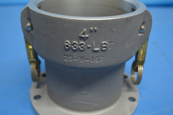 Civacon 4" Quick Disconnect Coupling Half P/N:27027 NSN:4730-00-840-5348