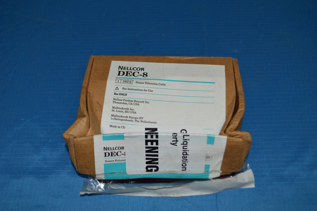 Covidien Nellcor Sensor Extension Cable DEC-8 NSN: 6150-01-396-9412 P/N:DEC-8