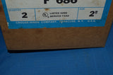 Lot of 2 Crouse Hinds Aluminum 2" Threaded Conduit Entrance Caps NSN:5975-00-280-3747 P/N:WC586