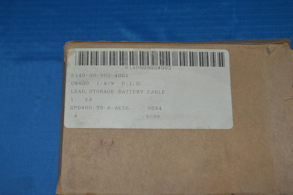 Mil-Spec 4 Awg, 53", SAE J1172 Battery Cable W/ Top Post Huge OEM Upgrade NSN: 6150-20-001-9393