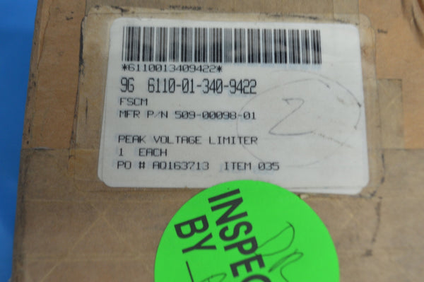 Peak Voltage Limiter NSN 6110-01-340-9422 P/N 509-00098-01