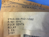 Kilovac Electromagnetic Relay, 26.5VDC NSN:5945-00-942-4082 P/N:H-4
