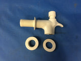NEW!!! 3/4" Reid Valve Replacement Water Spigot Dispenser, White Aqua H2O Jug NSN: 4510-00-277-9569 P/N: FF-1S-BLK