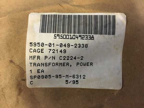 NOS Electronic Transformer Corp 514496-2 Power Transformer NSN:5950-01-049-2338