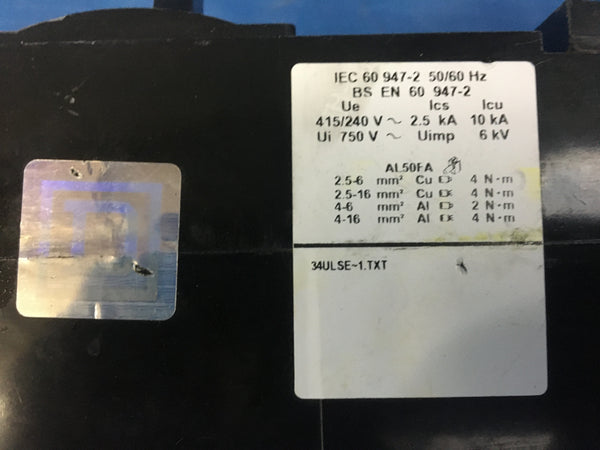 Square D Thermal-Magnetic Circuit Breaker FA24030BC / 30 Amp / 2 Pole / 480VAC