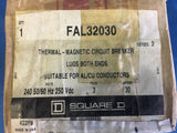 NEW!!! Square D FAL32030,30 Amp 3 P 240V Thermal-Magnetic Circuit Breaker Model:FAL32030 NSN: 5925-00-506-6130