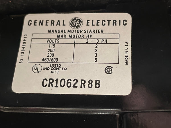 General Electric CR1062R88 Motor Starter NSN:6110-01-256-9146