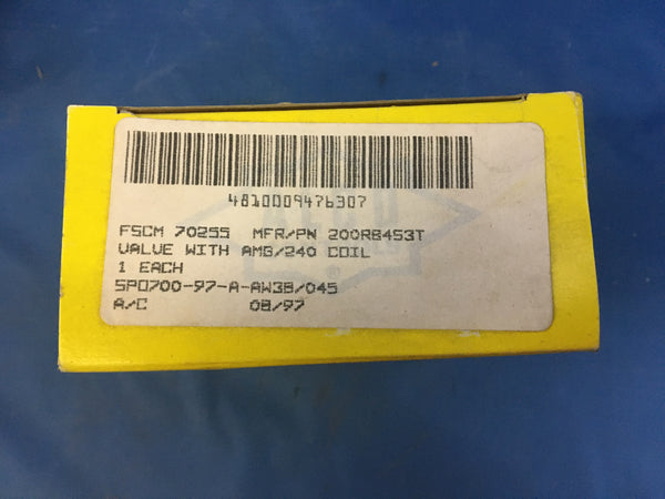 NEW!!! Alco Controls 200RB4S3T-AMG208/240 Refrigerant Solenoid Valve