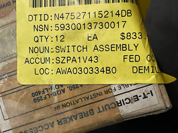 Gould ETN6926 Switch Assembly NSN:5930-01-373-0017