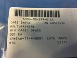 (5) Aeronautical Standards Group AN3DDH5A Aluminum Machine Bolt NSN:5306-00-559-8134