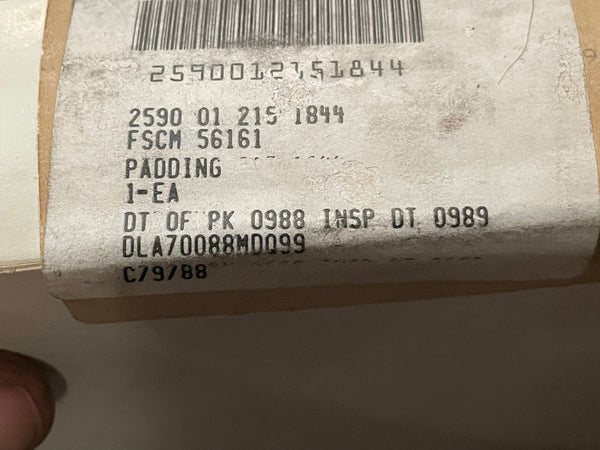 General Dynamics Land Systems 10511934 Cushioning Pad NSN:2590-01-215-1844