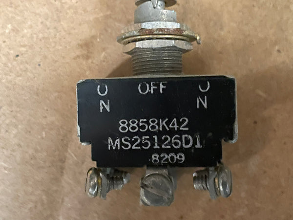 Raytheon MS25126-D1 Military Grade Toggle Switch NSN:5930-00-577-0069