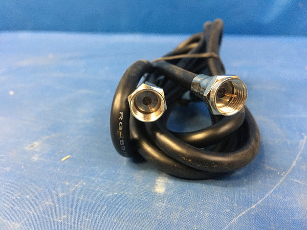 MCM 6ft Screw On F-Type RG-59/U Composite Audio/Video AV Cable for HD Cable TV P/N:24-2520