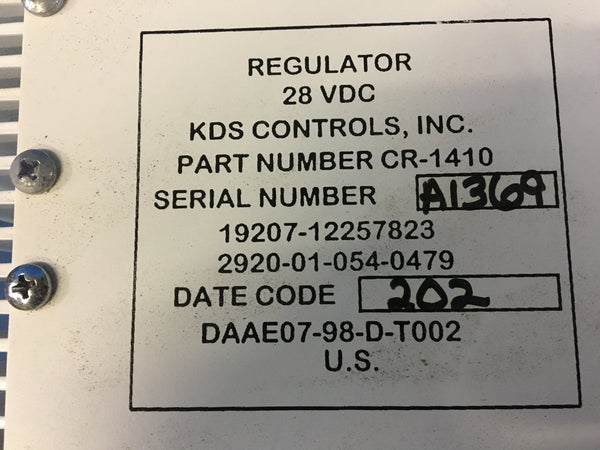 KDS Controls 12257823 Engine Generator Regulator NSN:2920-01-054-0479