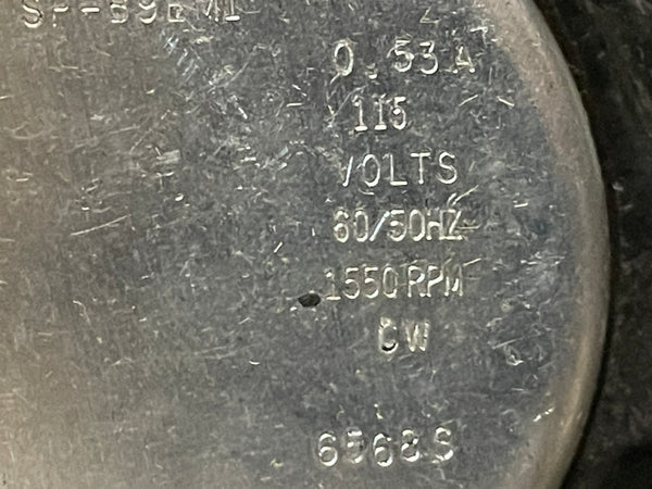Morrill Motors 332417 AC Motor  0.53A, 115V, 50/60HZ, 1550RPM NSN:6105-00-937-5781