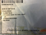 General Dynamics R0078535 Main to Taillight Wiring Harness NSN:6150-01-557-6115