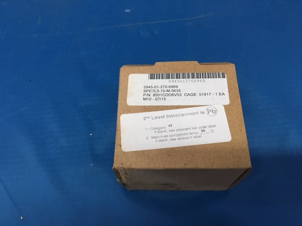 Square D 08979 Power Relay 8501CD06V53 Series E  NSN:5945-01-270-6969