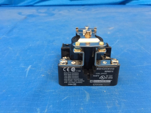 Square D 08979 Power Relay 8501CD06V53 Series E  NSN:5945-01-270-6969