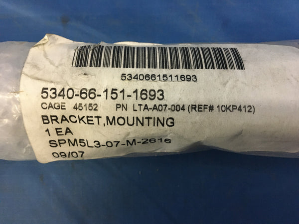 NOS LTA-A07-004 Mounting Bracket NSN:5340-66-151-1693