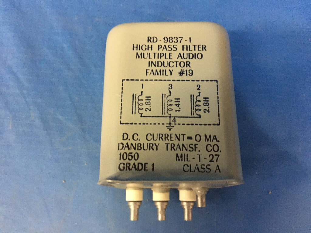 Raytheon RD9837-1 Audio Frequency Transformer NSN:5950-00-647-6316