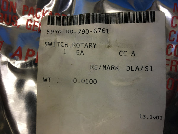 Janco 1367 Rotary Switch NSN:5930-00-790-6761