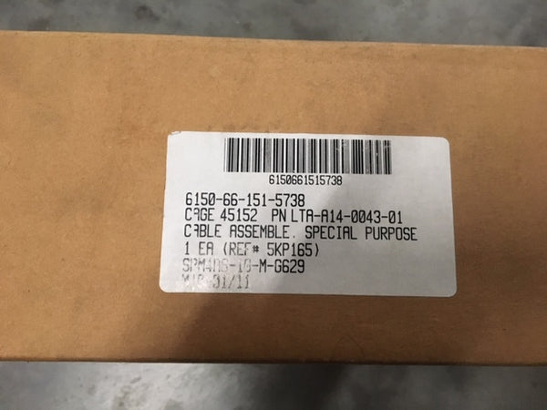 AME inc, Cable Assembly, Special Purpose, LTA-A14-0043-01, NSN:6150-66-151-5738