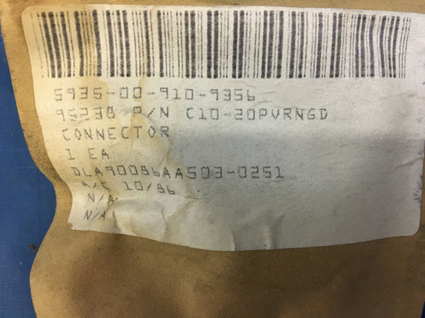 Winchester Electronics C10-20PVRNGD Connector NSN:5935-00-910-9356