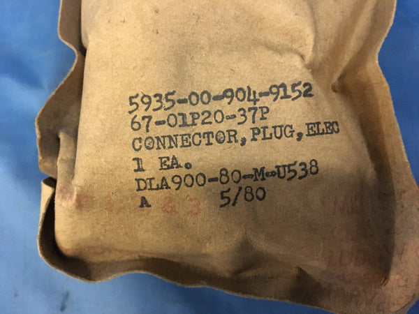 Amphenol Corp 67-01P20-37P Electrical Plug Connector NSN:5935-00-904-9152