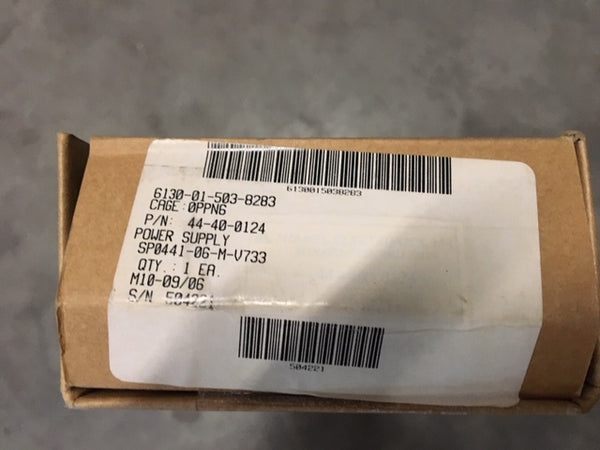 Mu-Del Electronics Power Supply 15v, 6.6amp Model: 44-40-0124 NSN:6130-01-503-8283