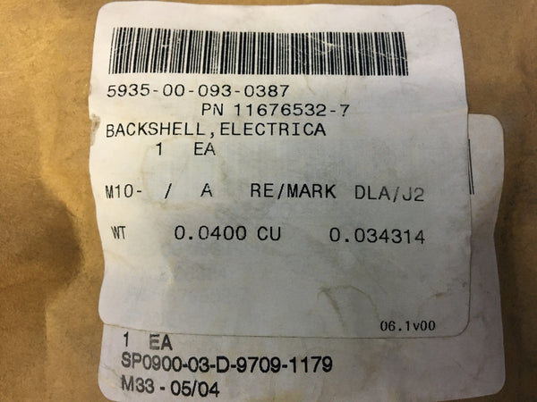 Glenair 11676532-7 Electrical Connector Backshell NSN:5935-00-093-0387