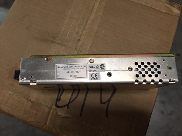 Mu-Del Electronics Power Supply 15v, 6.6amp Model: 44-40-0124 NSN:6130-01-503-8283
