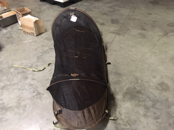 New GI Iguana BedNet 86" Self Supporting Pop Up Tent w/ Storage Pouch Coyote NSN:3740-01-518-7310