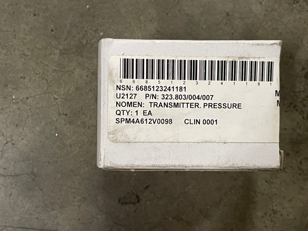 Transmitter. Pressure  120C   .3W    6-24V  P/N:323.803/004/007