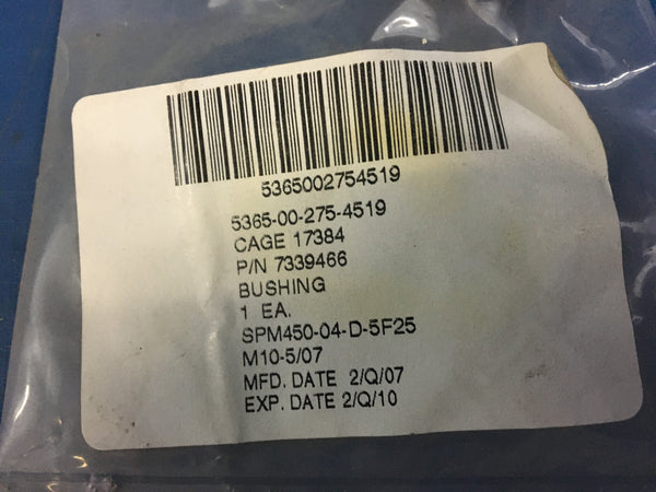 U.S Army Tank Automotive Command 7339466 Nonmetallic Bushing NSN:5365-00-275-4519