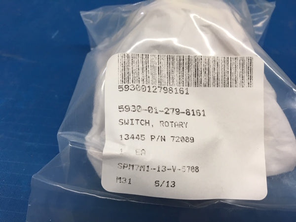 Cole Hersee 2 Position Rotary Switch, P/N:72089, NSN:5930-01-279-8161