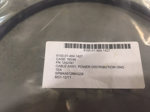 E Special Purpose Cable Assembly, Power Distribution Ground,NSN:6150-01-484-1427 P/N:1242097