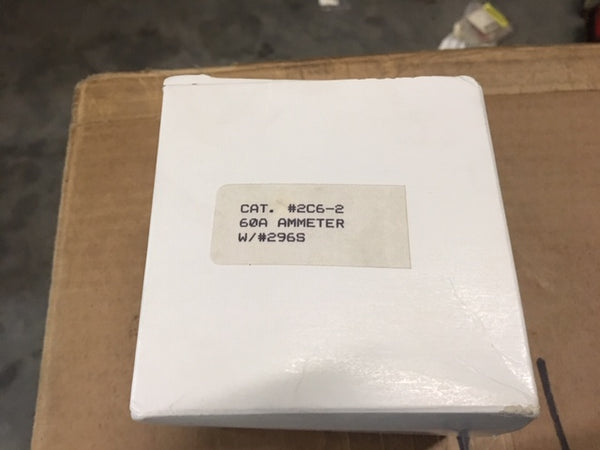 Westburg 2.340"  60-0-60 AMP Ammeter Gauge Meter W/Wiring NSN:6625-01-026-1202
