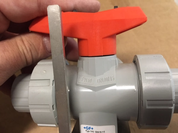 GF 3-Way Horizontal Ball Valve Type 543 DN 10/15