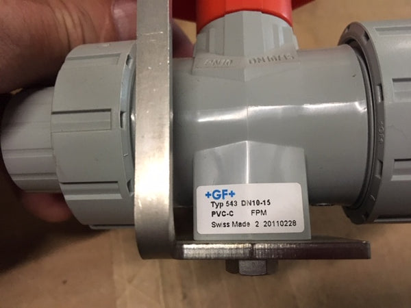 GF 3-Way Horizontal Ball Valve Type 543 DN 10/15