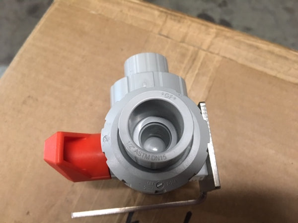 GF 3-Way Horizontal Ball Valve Type 543 DN 10/15