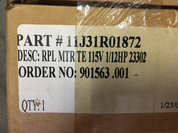 McMillan Electric Co A0524A2161 Electric Motor 1/12HP 120V 2.2A NSN:6105DSMOTOR002