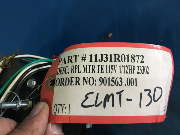 McMillan Electric Co A0524A2161 Electric Motor 1/12HP 120V 2.2A NSN:6105DSMOTOR002
