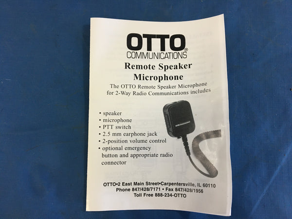 Thales 23386 Hand Remote Speaker Microphone US Military NSN: 5965-01-507-3576