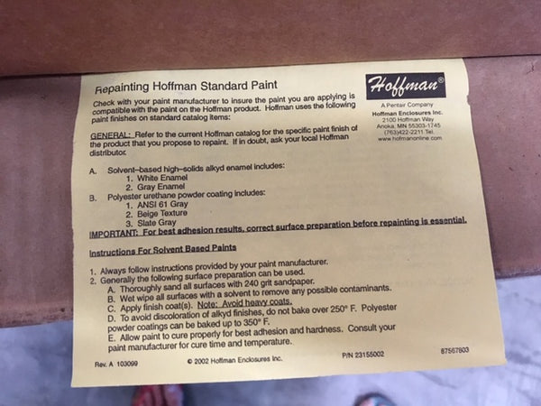 NOS Hoffman Battery Assembly Case, JIC Box, NSN: 6160-01-586-8474 | Model: 3837990