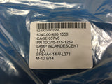(20) GE,10 Watt,C-7,Cone Style,Incandescent Lamp NSN:6240-00-480-1558 Model:10C7-5-115-125V