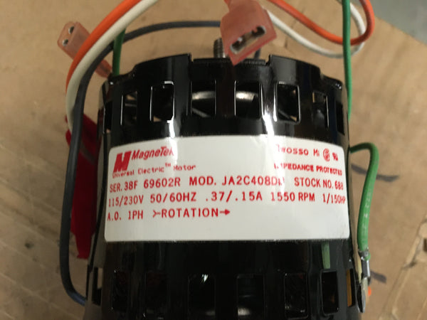 New Magnetek 1/150 HP Blower Motor, Stock # 688 Model # JA2C408D NSN:6105-00-032-0361