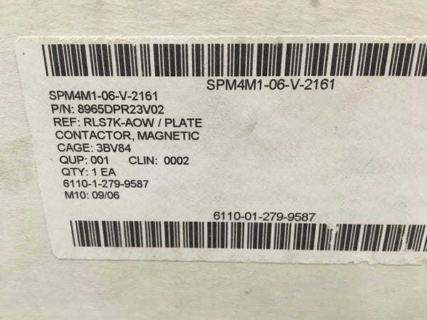 NEW AEG LS 7K.10 Magnetic Contactor,32V 600AMP NSN:6110-01-279-9587 Model:8965DPR23V02